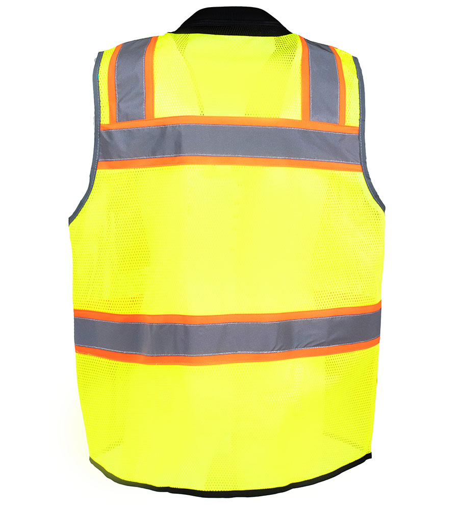 Red Bottom Two Toned Class 2 Safety Vest NSV544RD